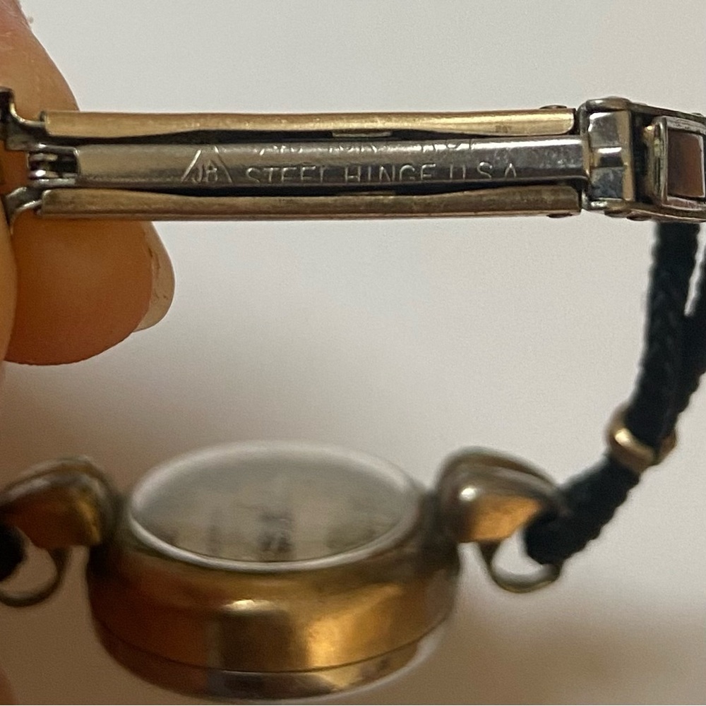 Antique Belmar Ladies Watch 10k Gold Plate & Stainless Adjustable Hinge Rare - Picture 5 of 6